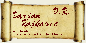Darjan Rajković vizit kartica